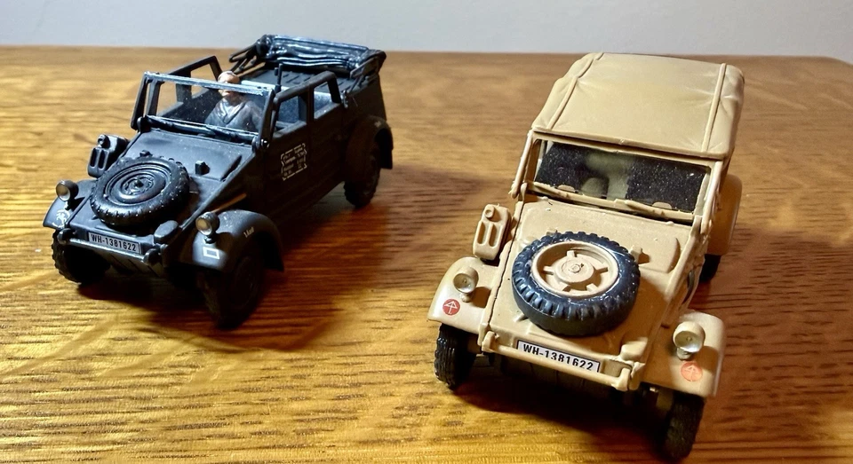 TWO (2) 1:43 GERMAN VEHICLES - KUBELWAGENS - HONGWELL - Image 1 of 4