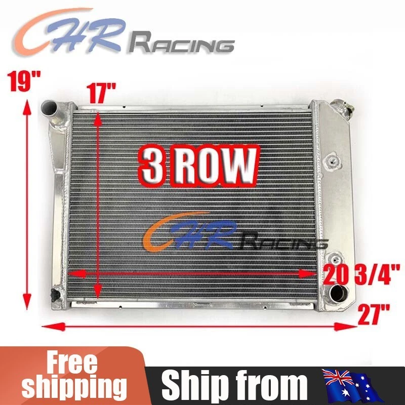 Radiador de aluminio de 3 filas para Chevy Nova PRO 68-74/BLOQUE PEQUEÑO 72-79/Buick Pontiac Foto 1 de 4