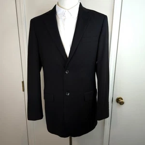 Caravelli Blazer Mens 3XL Black Two Button Sport Coat Poly Viscose Classic Suit - Picture 1 of 22