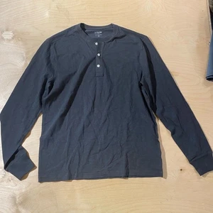 J. Camisa Henley Crew gris oscuro grande (GG) para hombre - Imagen 1 de 12
