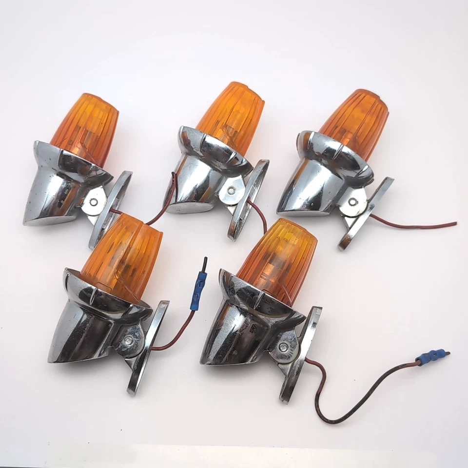 JUEGO DE 5 luces marcadoras International Harvester Signal Stat 13M camión techo cabina de colección Foto 1 de 4