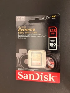 SanDisk Extreme PRO 128GB SDXC UHS-I Memory Card - Picture 1 of 3