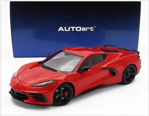 1:18 AUTOART Chevrolet Corvette C8 Z51 Stingray Spider 2020 Torch Red AA71282 - Imagen 1 de 2