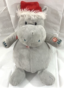 Hallmark Hippo Christmas Plush 11" I want a Hippopotamus for Christmas musical - Picture 1 of 4