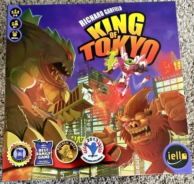 Richard Garfield KING OF TOKYO Strategy Children's Family Party Board Game iello - Image 1 of 4