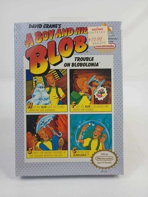 A boy and his blob trouble on Blobolonia Nintendo NES 1989 BRAND NEW SEALED - Image 1 of 4