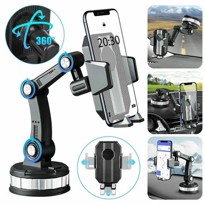 Multifunctional Car Phone Holder Car Windshield Dashboard Adjustable Stand - Image 1 of 4