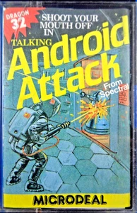 DRAGON 32/64 -- TALKING ANDROID ATTACK (MICRODEAL) - Picture 1 of 2