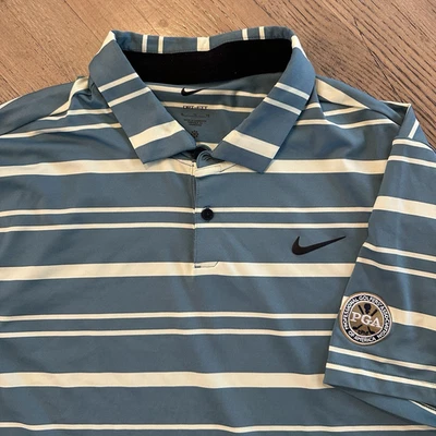 Camisa de golf Nike para hombre XL verde polo PGA Tour logotipo en la manga rendimiento Dri Fit Foto 1 de 4