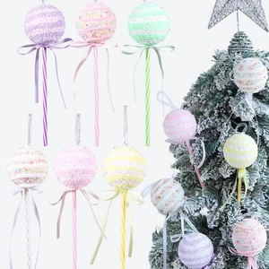 Pastel Christmas Lollipop Candy Ornaments, 6PCS Candyland Christmas Decorations  - Picture 1 of 8
