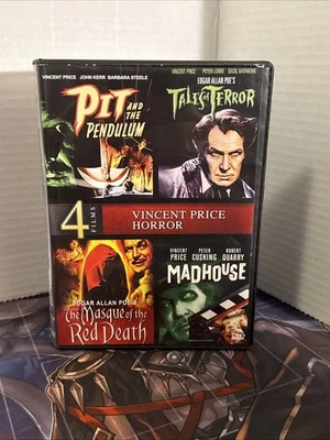 Vincent Price Horror 4 Film Collection DVD Pendulum Terror Madhouse Masque Death - Image 1 of 4