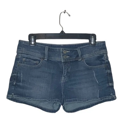 London Jeans distressed denim short shorts size 2 - Image 1 of 4