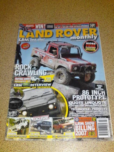 LANDROVER MONTHLY - 86 INCH - July 2007 # 108 - Image 1 of 1