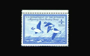 USA Federal Duck Stamp-Mint NH, XF/Super b S#RW15 Jumbo Margin GEM - Picture 1 of 1