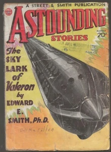 ASTOUNDING STORIES August 1934 E.E. SMITH, JACK WILLIAMSON, FRANK BELKNAP LONG - Picture 1 of 2