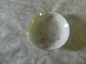 Valmont China Angela Muster 5 1/2" Beere/Dessertschale rosa Rosen Goldrand - Bild 1 von 6