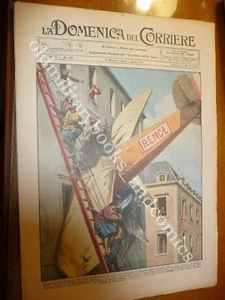POMPIERI FIREMAN POMPIER FEUERWEHRMANN BOMBERO AEROPLANO CONTRO PALAZZO SOCCORSO - Imagen 1 de 2
