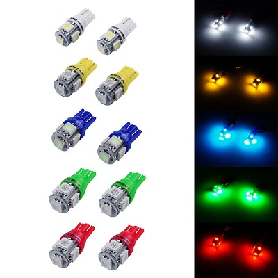 2x For Truck HGV Lorry T10 501 W5W 5 SMD LED Capless Side Light Lamp Bulbs 24V - Image 1 of 4