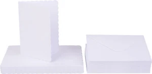 Tarjetas dobles "borde de onda" con sobres - Imagen 1 de 1