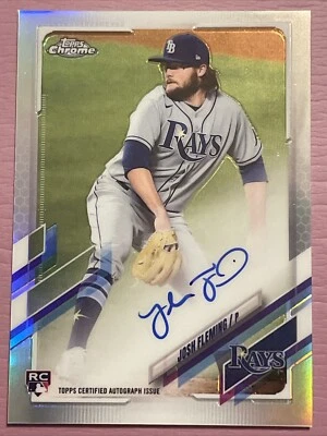 2021 Topps Chrome - Rookie Autographs Refractor #RA-JF Josh Fleming /499 (AU,... - Image 1 of 3