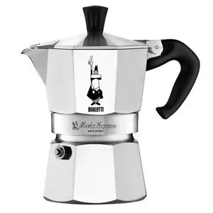 GENUINE BIALETTI MOKA EXPRESS 2 CUP (90 ml coffee) Stovetop Espresso Coffee - Picture 1 of 5
