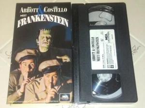 Abbott & Costello Meet Frankenstein Vhs MCA Horror Classic Release Plays A+ - Picture 1 of 3