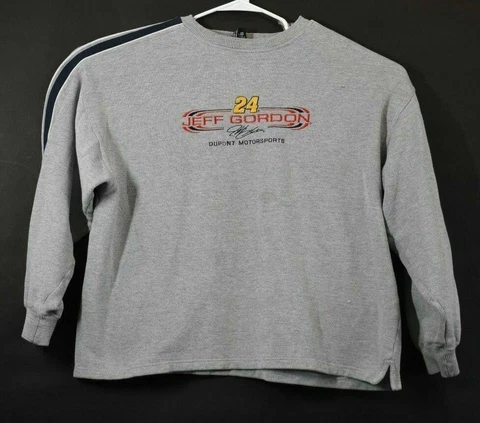 Chase Authentic Men's  Large Jeff Gordon #24 Dupont Nascar Sweater - Grey Cover