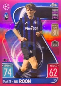 ➠ Topps Match Attax Chrome UCL 21/22 #134 Marten de Roon | Pink Parallel 146/199 - Imagen 1 de 2