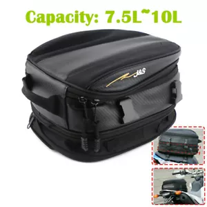 Bolsa trasera asiento motocicleta casco almacenamiento equipaje mochila bolso impermeable - Imagen 1 de 12