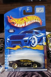 👓Hot Wheels 2001 #085🏁Jaguar XJ220 Black⭐Gold 3-Spoke Wheels Company Cars Seri - Picture 1 of 7
