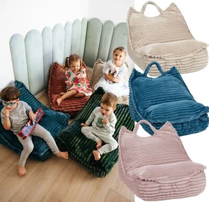 Kids' Children's Chair Pouffee with Handle – Cute & Comfy - Picture 1 of 19