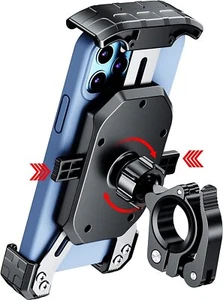 Motorrad Handyhalterung,Handy Halterung Fahrrad Bike Smartphone Roller Universal - Zdjęcie 1 z 12