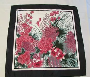 Overseas Advantage Polyester Floral Print Scarf 27" x 26 1/2 " - Picture 1 of 3