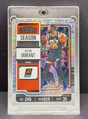 KEVIN DURANT RARE MOJO TICKET  REFRACTOR INVESTMENT CARD SUNS MVP MINT - Image 1 of 2