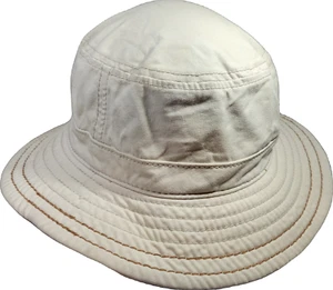 Timberland White Brown Ring Safari Outdoor Archaeology Bucket Hat One Size Adult - Picture 1 of 2