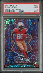 Danny Gray 2022 Mosaic Purple Disco Rookie /50 #338 - SF 49ers RC PSA MINT 9 - Picture 1 of 2