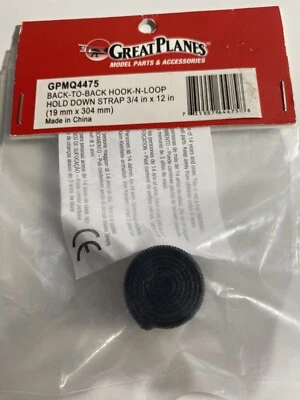 GREAT PLANES HOOK-N-LOOP HOLD DOWN STRAP (3/4" X 12") # GPMQ4475 - Image 1 of 3