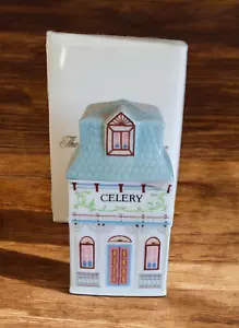 Lenox Gewürzdorf Selleriedose feines Porzellan Handarbeit mit Deckel & Box Vintage 1989 - Bild 1 von 7