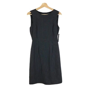 NWT Lulus Striped Sheath Dress Crew Neck Sleeveless Black White Sz S - Picture 1 of 11