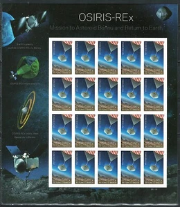 Mint US OSIRIS-REx Pane of 20 Forever Stamps Scott# 5820 (MNH) - Picture 1 of 1