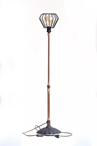 Industrial floor lamp, steampunk, retro, copper floor lamp - Picture 1 of 5