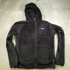 Patagonia M’s Los Gatos Hoody Sherpa Black Full Zip Jacket Men’s Large WORN Look - Picture 1 of 10