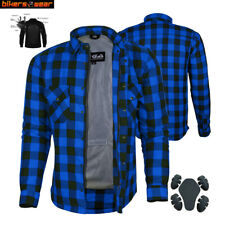 Bikers Gear Australia Motorcycle Kevlar® Lined Flannel Lumberjack Shirt