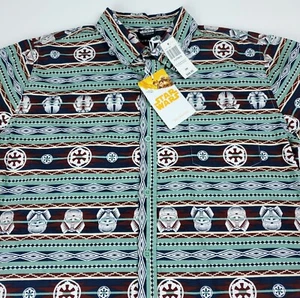 NWT Small Disney STAR WARS Our Universe Mens Storm Trooper Solo Button S/S Shirt - Picture 1 of 6