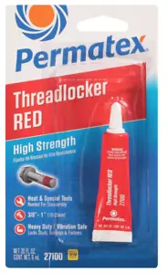 NEW! PERMATEX HIGH STRENGTH RED THREADLOCKER, 6mL, 27100 - Picture 1 of 1