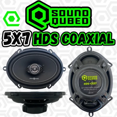 Soundqubed HDS Series 5x7" Coaxial 2-way Speakers (Pair) 150W 4 Ohm - Image 1 of 4