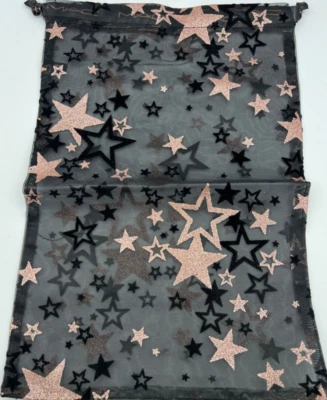 Bolso/bolsa de maquillaje MAC Cosmetics NEGRO/DORADO 9"X13.5" NUEVA FOTO AUTÉNTICA Foto 1 de 2