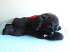 großer Plüti Hund schwarz XXL Plüschtier Stofftier Plüsch ca 90 cm