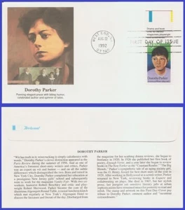 USA5 #2698 U/A FLEETWOOD FDC PB Dorothy Parker - Bild 1 von 1