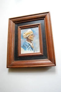 Original Aquarell von Jacquelyn A. Berg, Man of India, 1986 - Bild 1 von 8